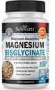 Magnesium Bisglycinate 100% Chelate No-Laxative Effect - Maximum Absorption & Bioavailability, Fully Reacted & Buffered - Healthy Energy Muscle Bone & Joint Support - Non-GMO Proyecto Verificado - 90 ct