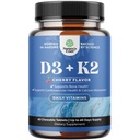Vitamina D3 con K2 MK7 Suplemento - Vitamina D3 2000 UI Tablets y K2 para soporte inmunitario Bono Salud CorazÃ3n Salud CorazÃ3n Apoyo Conjunto Bone Strength y Mood Boost - VIT Immune System - 60 Conde