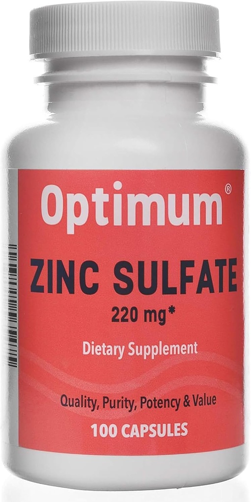 Sulfato de zinc 220 mg 100 condes de cápsulas