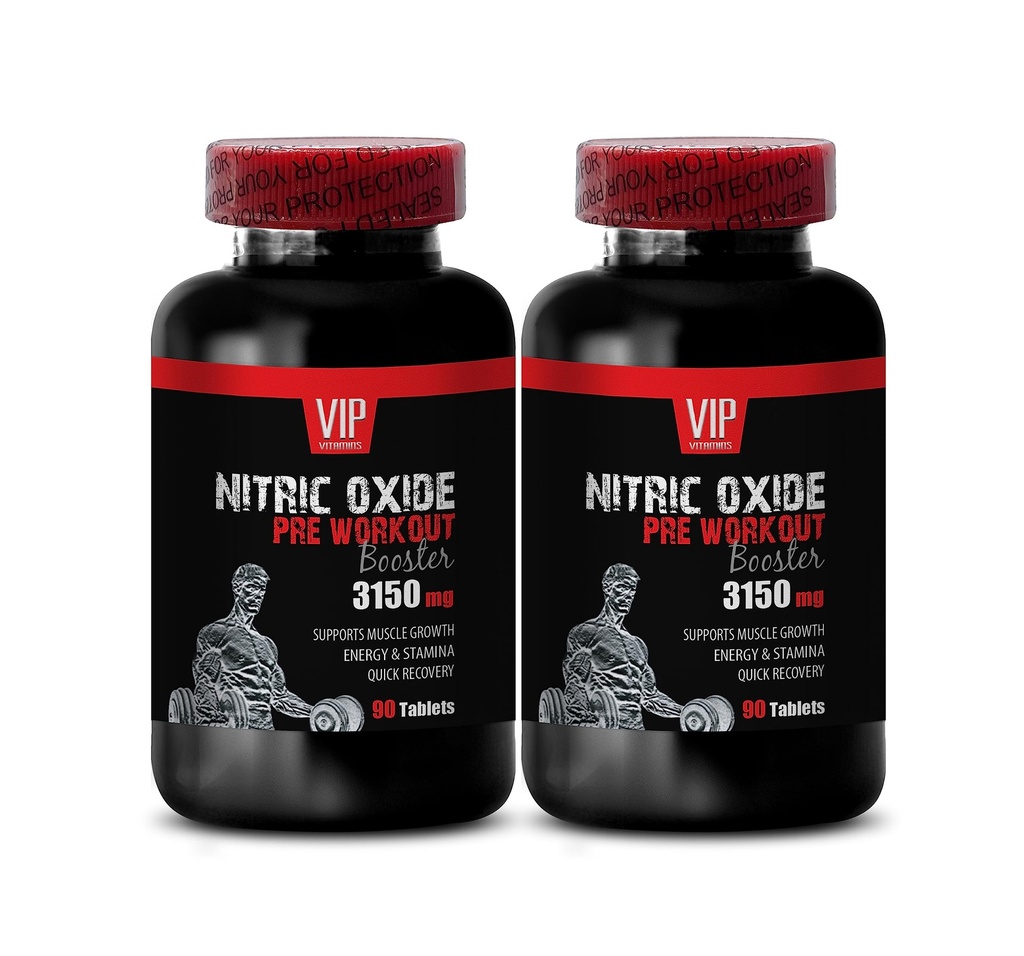 AAKG nitric oxide training - NITRIC OXIDE UNIQUE COMPLEX - OKG workout optimization, GKG nitric oxide pre workout, AKIC energy performance, nitric oxide supplement for men 2 Bottles 180 Tablets