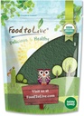 Alimentos para Viviente Clorella Polvo Orgánico, 4 onzas - No GMO, Kosher, Algas Verdes Raw, Superalimentos Vegan, Bulk, Pura Proteína Verde Vegan, Rica en Vitaminas y Minerales, Grande para Bebidas, Muro de Célula Rota