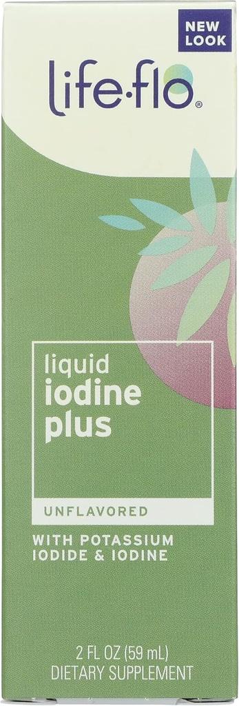Inundación de la vida Iodine líquido con yodo y Potasio Iodide, Orgánica, 2 onzas (Pack of 1)