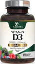 Vitamina D3 5000 UI (125 mcg) Suplemento de vitamina D de la naturaleza Chewable for Immune Support Health - Suplementos de huesos, dientes y músculos - Sugar Free, No GMO, Gluten Free - 120 Conteo de Tabletas