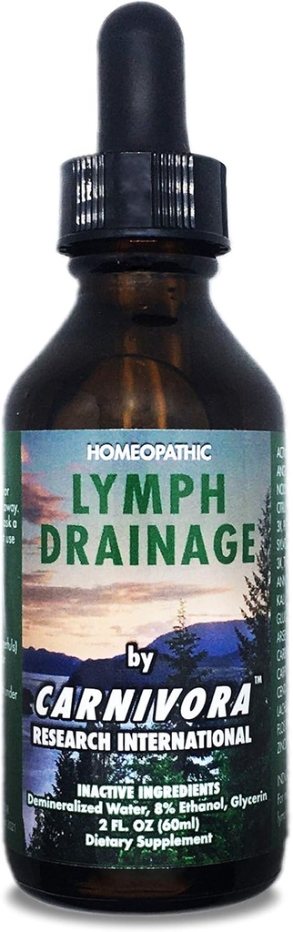 Carnivora - Limph Drainage Drops - Estimula y limpia su sistema linfático – Flushes Cell Waste, Boosts Energy, Combats Exhaustion. 2 Fl Oz (Pack of 1)