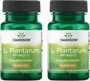 Swanson L. Plantarum - Suplemento Digestivo Promoción de Balance Gastrointestinal " Regularidad intestinal - Fórmula natural para ayudar a reducir el rubor - (30 cápsulas vegetales) 2 Pack
