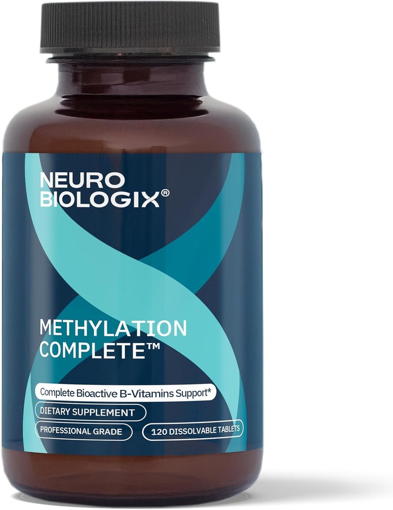 Metilación completa - Metilada B-Complex a Ayuda 200+ Procesos corporales - Complejo de Metil B para Energía, Función Celular & Ayuda Inmunitaria - Suplementos de Metilación de Absorción Mejorada con B12 B6 & Folate
