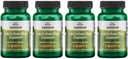 Swanson Lactobacillus Gasseri - Suplemento Probiótico Apoyo Salud Digestiva con 3 Billones CFU - Diseño-Release Satiety & Fat Metabolism Support - (60 Veggie Capsules) 4 Botellas