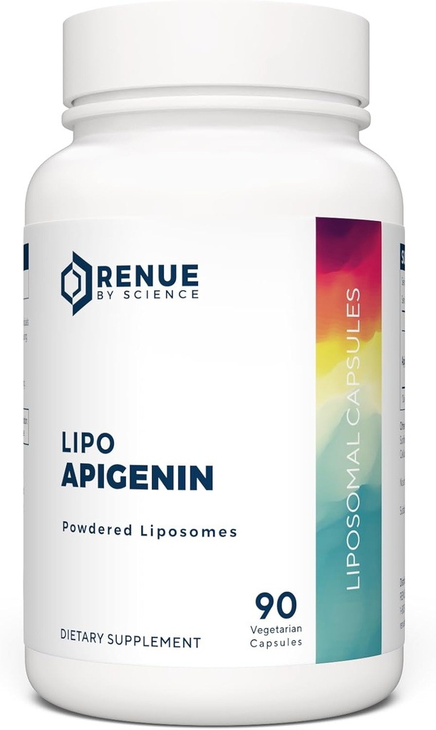 Apigenin ← High Strength Liposomal Apigenin Supplement TEN 90 Apagenine Capsules - 75mg Apigenin per Serving ← Non-GMO & Allergen Free TEN Made in The USA Terceros testados