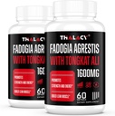 1600mg Fadogia Agrestis Tongkat Ali Suplemento, Fadogia Agrestis Extracto para Hombres con Ashwagandha - Fuerza máxima, 120 Softgels