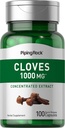 Piping Rock Cloves Capsules 1000mg ← 100 Pills ← Concentrated Extract  Herbal Supplement ← Non-GMO & Gluten Free