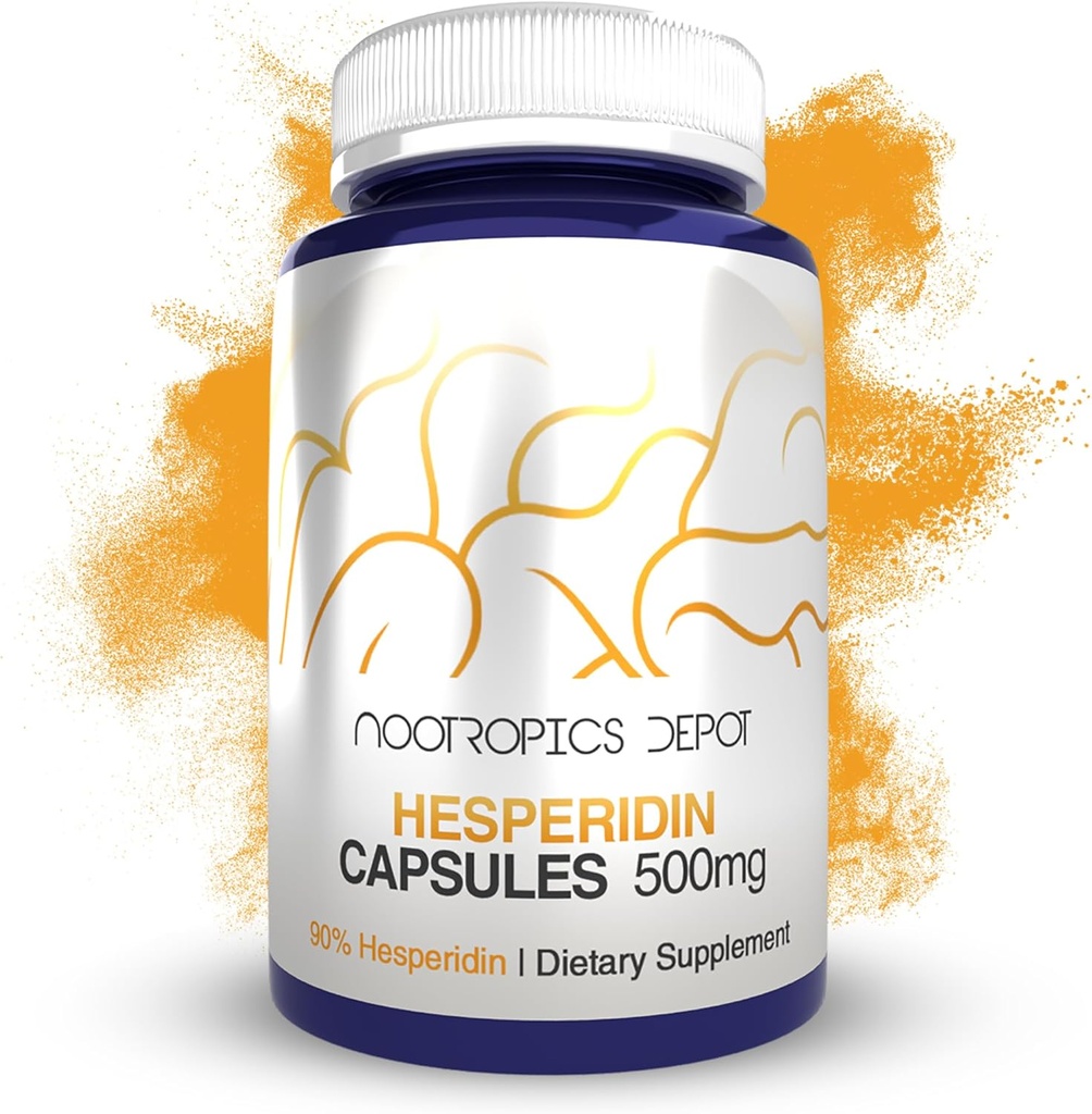 Nootropics Depot Hesperidin Capsules Silencio 500mg Silencio 180 Conde Silencio 90% Extracto ← Citrus aurantium  Salud