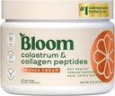 Bloom Nutrición Bovine Colostrum Powder con vitamina B-12 para Gut Health, Apoyo Inmunitario, Crecimiento del cabello & Belleza Suplemento TENIDO Orange Cream, 25 Servimientos