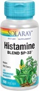 SOLARAY Histamine Blend SP-33 w/Cell Salt Nutrients for Healthy Histamine Response Support Silencio Non-GMO & Vegan  50 Serv ← 100 VegCaps