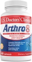 U.S. Doctors’ Clinical Arthro8 - Doctor-Formulated Suplemento conjunto + Ácido hialurónico + Turmérico " Collagen for Flexibility, Mobility, " Strong Cartilage - 60 Capsules - 15/30-Day Supply