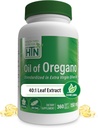 Salud Thru Nutrición Óleo de orégano 360 Mini-Softgels ← Salvaje Harvested ¦ European 40:1 Origanum Vulgare Equivalente a 600 mg de orégano en el aceite de oliva virgen extra Gluten Free (Pack of 360)