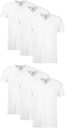 V-Neck de Hanes Hombres, camisetas blancas de mezcla de algodón, 6 & 12 Pack