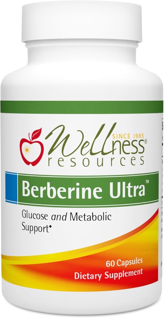 Wellness Resources Berberine Ultra - Avanzado Absorción Fitosome de Berberina (550 mg, 60 cápsulas de verduras)