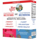MaryRuth Organics Liquid Morning Multivitamin & Liquid Nighttime Multimineral Bundle, Vegan Vitamina C, Vitamina D, B Complex, Magnesium, Energy, Beauty, Sleep Support, NO Melatonin, 32 Fl Oz Cada uno