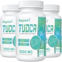 TUDCA Saltas Biles Suplemento 1000mg - 180 Veggie Capsules,Liver Support Suplemento para Detox Cleanse,Gelatin Free