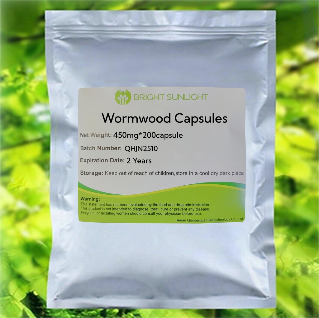 Wormwood Capsules 450mg 200 Capsules -Artemisia Annua Extract