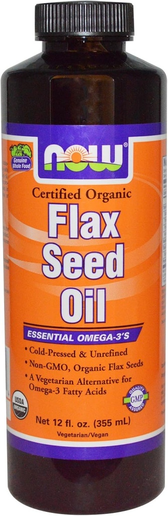 AHORA Flax Seed Oil, 12 onzas (Pack of 2)