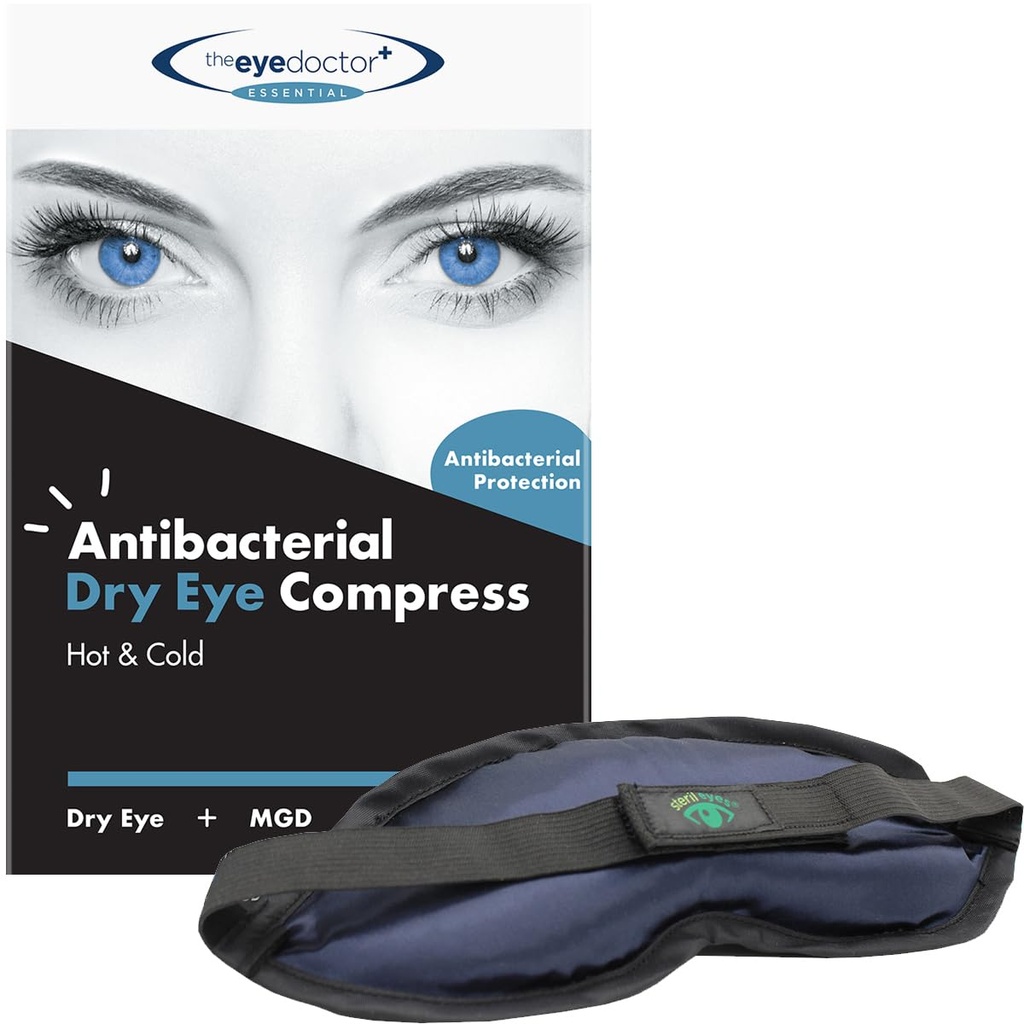 The Eye Doctor Hot Compress for Eye - Helps Dry Eye & Blepharitis - Reusable Eye Mask - Heated Eye Mask for Dry Eyes - Warm Compress for Dry Eyes - Heated Eye Mask for Stye