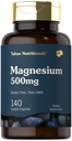 Tahoe Nutritionals Magnesium TEN 500mg ANTE 140 Coated Caplets TEN NO GMO Y Gluten Free Supplement