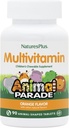 Natures Plus Animal Parade Multivitaminas Chewable para niños - Orange Flavor - 90 Tablas con Forma de Animales - Promueve Salud & Bienestar - Vegetariano, Gluten Gratis - 45 Servimientos