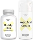 Agrupación: saludable suplemento anti envejecimiento de la piel y la crema de la cara del ácido Kojic