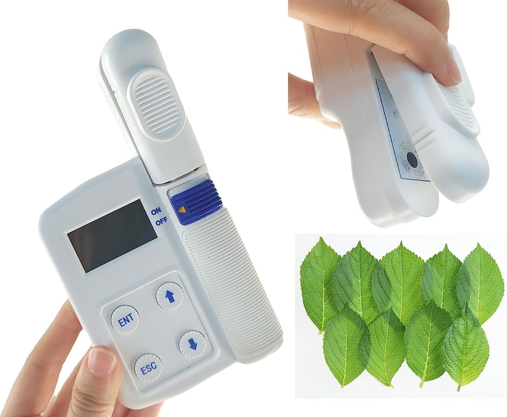 Chlorophyll Meter Plant Leaf Chlorophyll Analyzer Plant Nutrition Tester for Measuring Instantly Relative Chlorophyll Content with Medi Range 0.0 to 99.9 SPAD Incluir un host