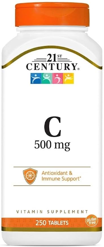 Siglo XXI Vitamina C, 500 mg, 250 Tabletas