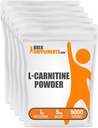 BulkSupplements.com L-Carnitina Powder - Suplemento Carnitine, Suplemento Aminoácidos - Sin sabor, 1g por Serving, 1kg (Pack of 5) (11 lbs)