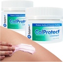 CalProtect Anti-Rash Moisturizing Ointment (2-Pack, 2.5oz, Jars) Fiable-1 Laboratorios Incontinencia de Diaper Adulto - Skin Barrier Soothing Repair and Relief for Men & Women