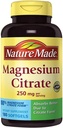 Nature Made Magnesio Citrato 250 mg Suplemento dietético (Recuento 180 Gels blandos), 180Count