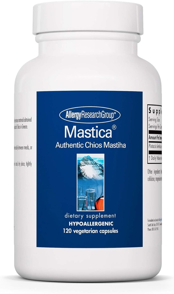 Grupo de Investigación de Alergia Mastica - Mastic Gum Capsules, Suplemento de Salud Digestivo para Adultos, Mastic Resin Powder Capsules para Gut Health Support - 120 Conde