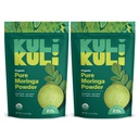 Kuli Kuli Moringa Oleifera Powder ecológico " Green Smoothie, 100% puro USDA Certified " Non-GMO Moringa Powder, Great with Smoothies, Tea, and Food, 2 Pack