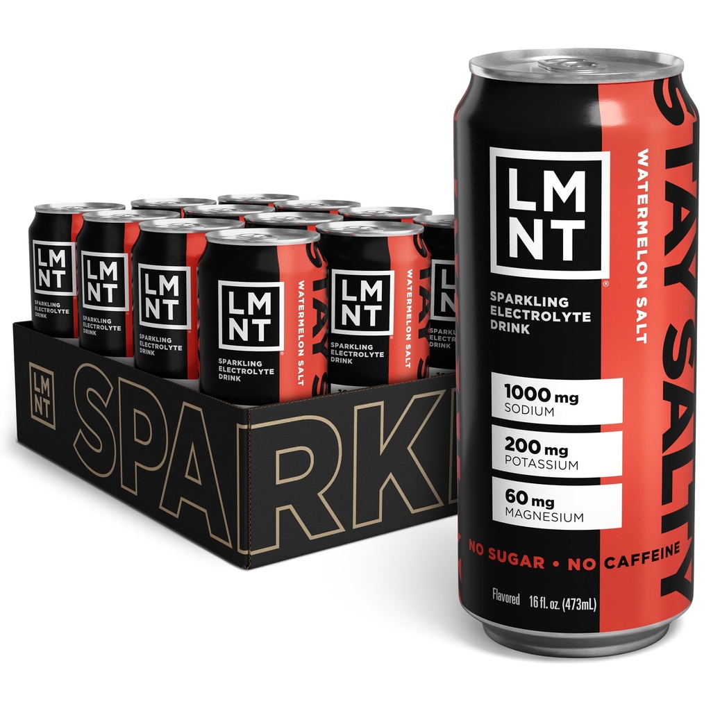 Bebida LMNT Sparkling Electrolyte Drink - Watermelon Salt