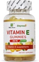 Vitamina E Gummies 268mg, Delicious, Vegan, Non-GMO, Adult Gummy Suplementos, Immune, Skin & Eye Support, 60 Condes
