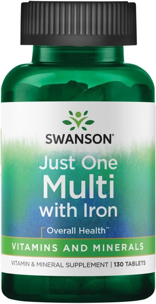 Swanson Century Fórmula Multivitamina con Iron 130 Tabs