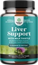 Liver Cleanse Detox & Repair 180 Capsules - Herbal Liver Support Milk Thistle Suplemento - Silymarin Milk Thistle Suplementos con Dandelion Root, Choline, Beetroot & Artichoke Extract