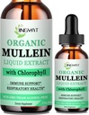 Mullein Drops for Lungs ← Powerful Mullein Leaf Extract with Chlorophyll, Vitamin C, Cinnamon for Immune Support, Detox & Respiratory Support, Bronchial Support latitud Non-GMO, Kosher, Gluten-Free