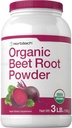 Horbäach Organic Beet Root Powder  3lb Bulk Supplement ← Raw Superfood ← Vegan, Non-GMO, and Gluten Free Formula