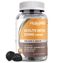 Zeolite Detox for Kids Gummies with Activated Charcoal, Clinoptilolite Zeolite with Vitamin B12 & D3 for Kids & Adults, Chewable Zeolite Supplement for Gut & Immune Support, Blueberry Flavor, 60 Ct