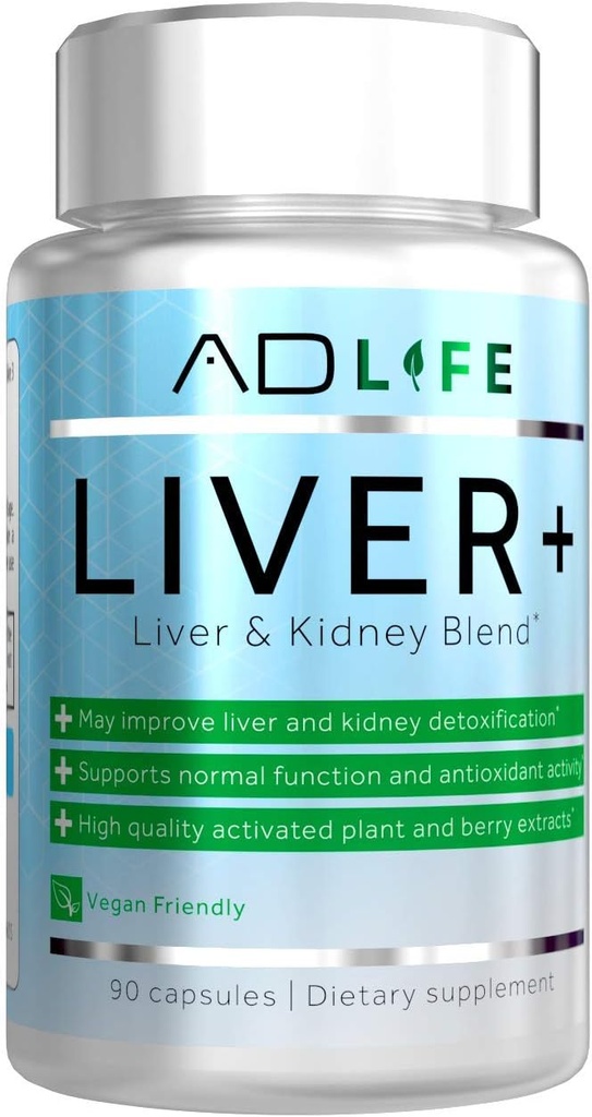 Proyecto AD Liver+ Liver Cleanse " Detox, Suplemento del hígado (90 cápsulas)