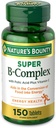 Bounty de la naturaleza, Complejo Super B con Vitamina C & Ácido Fólico - Immune curvaEnergy Support - 150 Tablets,.