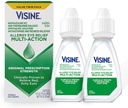 Visine Alergy Eye Relief Multi-Action Antihistamine & Redness Reliever Eye Drops with Pheniramine Maleate & Naphazoline HCl, Tratamiento de gota de ojos para rojo, picazón, ojos de alergia, 0,5 fl. oz, 2 Pack