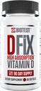 Biotest D Fix - 5000 UI High-Absorption Vitamin D3-90 Softgels (90-Day Supply)