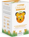 Coromega Kids Omega 3 Fish Oil Suplemento, 650 mg de Omega-3, Tropical Orange + Vitamina D, 90 Single Serve Squeeze Packets