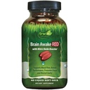 Irwin Naturals Brain Awake RED con Nitric Oxide Booster - 60 Liquid Soft-Gel - Soporte Brain Health & Optimize Performance - 20 Total Servings
