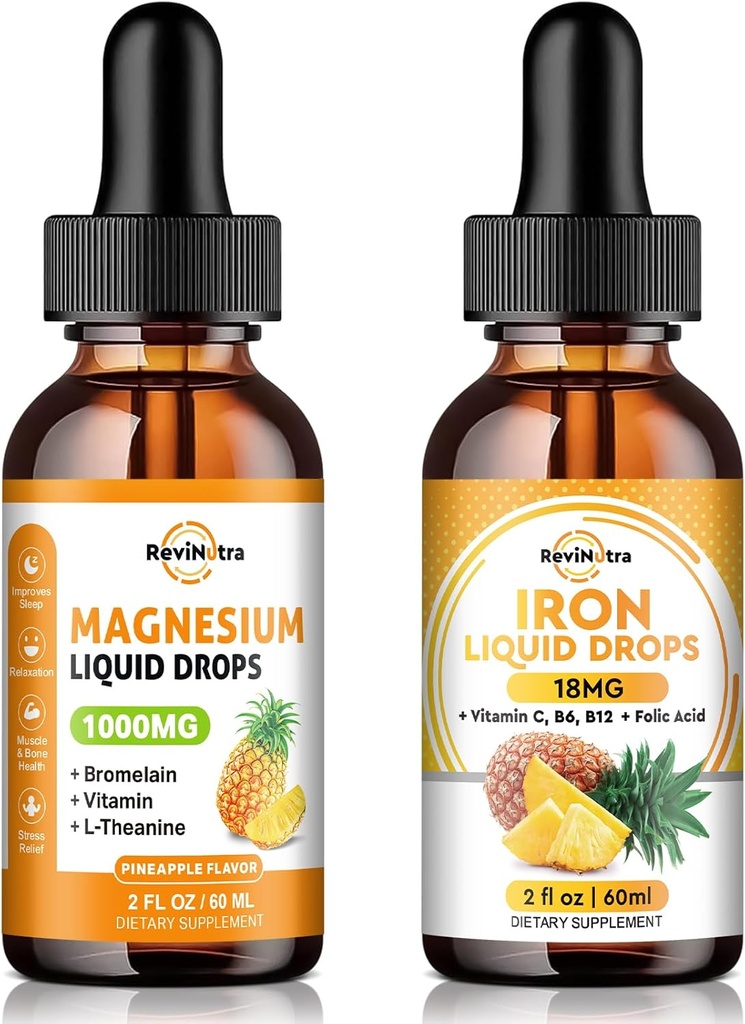 Magnesio líquido " Suplemento de hierro Pineapple Flavor